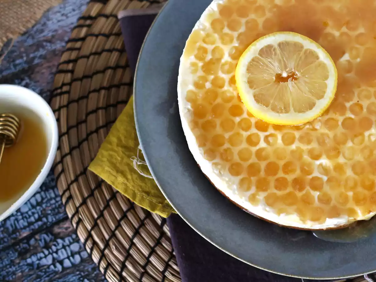 Cheesecake limone e miele senza cottura